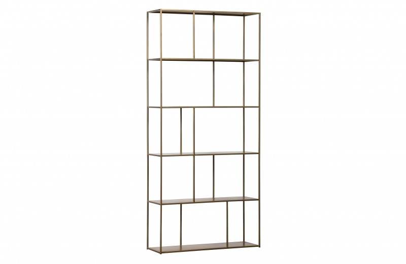 SHELF METAL ANTIQUE BRASS - CABINETS, SHELVES